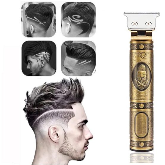 Aparador de Cabelo e Barba Vintage Recarregável